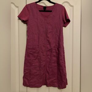 Blu9 A-Line 100% Linen Dress for Casual Days